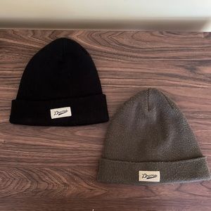 Mens Beanie Hat | Winter Hat Black Green Hat | Black Beanie | Green Beanie Women